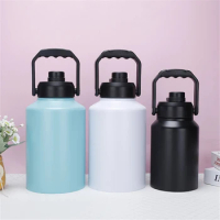 24pcs/Lot Gallon Bottles Ice Barrel Growler Flask Travel Mug 0.5Gal/2L 1Gal/3.8L 304 Stainless Steel 2-Wall Keg Insulated Vacuum