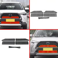 For Toyota Corolla Cross XG10 2022 2023 2024+Car Accessories Steel Car Insect Screening Mesh Front Grille Grill Engine Net Cover