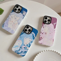 Anime Girl 2.0 Acrylic White Border Phone Case Cover for iPhone 11 12 13 14 15 Pro Max Case
