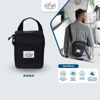 TasKamera Sling Bag, memuat DSLR dan Mirrorless, Anti Air  ATVA Rana Black