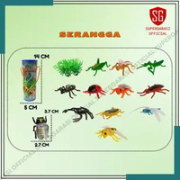 Hewan Karet Binatang replika Mainan Animal World farm laut insect bird sea Serangga