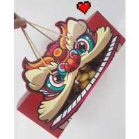 PMN Biscuit Festive Cookies Gift Set Lion Box CNY 2025