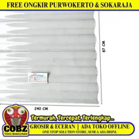 0.75 MM X 80 CM X 240 CM / LASERPLAST Seng Gelombang UV Transparan Lembar
