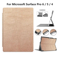 Folio Case Cover For Surface Pro 4 Case PU Leather Stand Cover Cases For Microsoft Surface Pro 6 Case Pro 5 Pro 4
