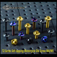 TAIMEILI Titanium bolt T2 Series Self tapping Motorcycle Die Screw M4/M5M6x12/15/20/25/30/35mm
