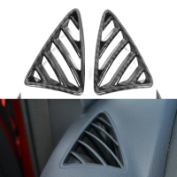 Carbon Look Chrome For Mazda CX3 CX-3 2019 2017 2018 2019-2021 2022 Front Dashboard AC Outlet Cover Trims Car Accessories