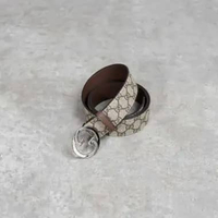 Ikat Pinggang GUCCI GG MONOGRAM BEIGE BROWN SHW BELT 100% ORIGINAL 110