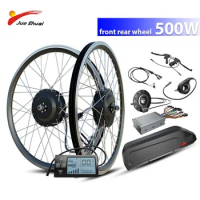 48v 500w Ebike Conversion Kit 13/15/20/24AH Hailong Battery Included E Bike Conversion Kit 20''24''26''27.5''700C Wheel
