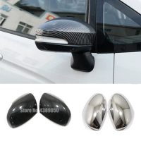For Honda Freed 2017 2018 2019 2020 Accessories ABS Chrome/Carbon fiber Car rearview mirror frame cover trim Car Styling 2pcs