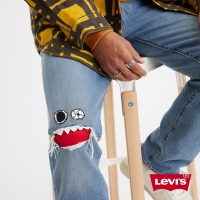 Levis 滑板系列 男款 直筒牛仔褲 / 彈性 / 破壞造型補丁
