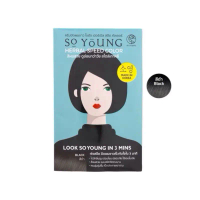 (1ซอง) So Young ครีมปิดผมขาว สีดำ  บำรุงผมไม่แห้งเสีย ไม่มีแอมโมเนีย ปิดผมขาวสนิด สีติดทนนาน