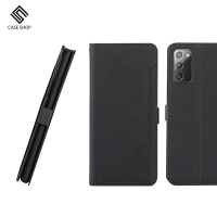 CASE SHOP SAMSUNG Galaxy Note 20 專用前插卡側立式皮套-黑