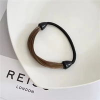 Ikat Kamuflase Karet Rambut Efek Lilit Rambut Korea Hair Wrap Palsu Ponytail Wanita Light Brown