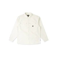【CONVERSE】One Star Woven Shirt Egret 男款 白色 長袖 襯衫 外套 10026908-A01