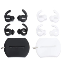 Dustproof Soft Silicone Earbuds Eartips Cover with Earphone Storage Pouch for Apple AirPods 3rd Bluetooth Earphone Accessories