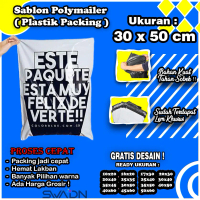 SABLON POLYMAILER 30x50 / CUSTOM POLYMAILER 30x50 / POLYMAILER 30x50 / PLASTIK PACKING / PLASTIK BAJ