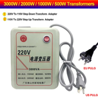 3000W 2000W 1000W 500W Voltage Converter Transformers 220V To 110V Step Down Transform And 110V To 220V AC Power Step Up Adapter
