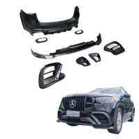 For Carbon Fiber Body Kit For Mercedes Benz GLS x167 Front Lip Rear Diffuser Side Skirts