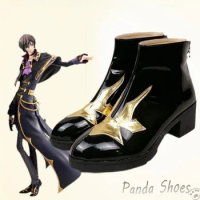 CODE GEASS Lelouch Lamperouge Cosplay Shoes Cos Boots Comic Lelouch vi Britannia Cosplay Costume Prop Shoes for Halloween Party