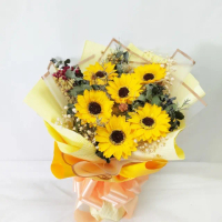 【The Flower 嬪嬪花藝坊】手工香皂花花束-向日葵(買花送花/乾燥花花禮/全台宅配)