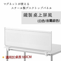 【日本林製作所】辦公室鐵製桌上屏風 /辦公桌隔板/隔間/擋板/OA屏風/隔屏-可自行組裝 (適用於100cm)(YS-124)