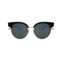 แว่นกันแดดผู้หญิง รุ่น Cawaii C1 เลนส์สีดำ กรอบสีทองและดำ