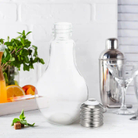 【Jhot】 FENICAL 500ML Light Bulb Shaped Glass Bottle Novelty Drinking Glasses Party Favors for Drinks