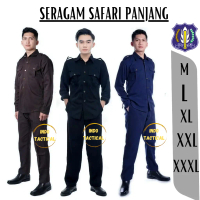 PROMO BAJU SERAGAM SAFARI SECURITY SUPIR LENGAN PANJANG BERKUALITAS