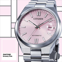 CITIZEN星辰 Mechanical PANTONE限定 時尚機械腕錶-NJ0158-89X/粉40mm