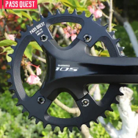PASS QUEST X110 4claw 110BCD for R2000 R3000 4700 5800 6800 DA9000 Crankset Round OVAL Road Bike Parts Narrow Wide Chainrings