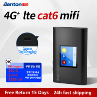 Benton Cat6 M100 4G WIFI Router Sim Card Unlimited Wireless Network 300Mbps Mifi LTE Hand Portable Router Hotspot Unlocked