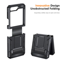 For Samsung Flip5 Zflip5 Cell Phone Accessories Funda Case for Samsung Galaxy Z Flip 5 Flip5 Dual Layer Strong Cover