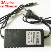 100pcs 21V 2A 2000mA Lithium Battery Charger Electric Screwdriver 18V 5Series 18650 Lithium Battery Charger DC 5.5 mm* 2.1 mm