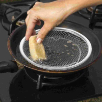 Drain Net Drainer for Cooking Deep Mesh Strainer Oil Strainer Round Fryer Stainless Steel Chip Oil Frying Pot