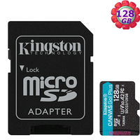 KINGSTON 128G 128GB microSDHC Canvas Go Plus 170MB/s SDCG3/128GB SD U3 A2 V30 金士頓 記憶卡【序號MOM100 現折$100】