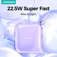 Joyroom Mini 22.5W Power Bank Portable Fast Charge Powerbank Type C PD Qucik Charge 10000mAh External Battery Charger For iPhone