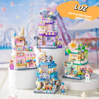 Mini Street Scene Particle Building Blocks Children's Small Toys Gift Activity Gift Educational Scie
