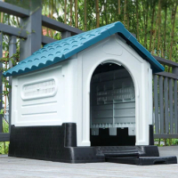 Outdoor Fence Dog House Tiny Puppy Waterproof Dog House Kennel Outdoor Playpen Casa Para Perros Grande Pet Supplies YN50DH
