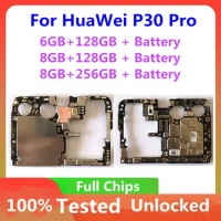 Motherboard for HUAWEI P30 Pro, Original Unlocked Logic Board 128GB 256GB Full Chips Mainboard For HUAWEI P30 Pro