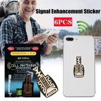 6PCS Mobile Phone Signal Booster Sticker Mobile Antenna Amplifier SP-11Pro Signal Booster Outdoor Booster Cell Phone Accessories