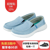 【Ustini】我挺你健康鞋 雨天也不怕超輕量 防水走路鞋-簡約UWX2001LBW(淺藍)
