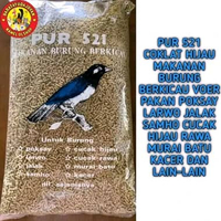 PUR 521 MAKANAN BURUNG VOER 521 COKLAT DAN HIJAU 1 kg hijau