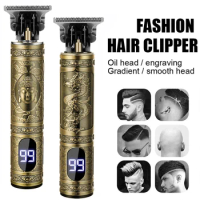 Electric Hair Clippers for Men T9 Cordless Beard Trimmer Vintage Mens Shaver Hair Cutting Machine Body Hair Clipper Shaving