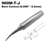 Soldering Tip 900M-T-J Bent 0.2mm for Hakko 936 907 Milwaukee M12SI-0 Radio Shack 64-053 Yihua 936 X-Tronics 3020 Iron Bit