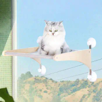 Cat Hammock Window Seat Suction Cup Sun Bathing Hanging Cat Chair Pet Resting Hammock Lounge Large Cat Furniture Playing Cat Bed