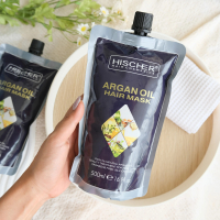 HISCHER argan oil hair mask ครีมมาร์คผมทำให้ผมนุ่มลื่น ไม่ชี้ฟู