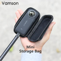 Vamson Mini Storage Protection Bag for GoPro Hero 11 10 9 8 7 6 5 Dji Osmo Action 3 2 Insta 360 X3 One X2 Portable Camera Case
