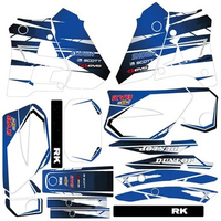 Motorcycle DT 125R/200R Fairing Stickers graphics BACKGROUNDs decals For YAMAHA DT125R DT 125R DT-125R For YAMAHA DT200R DT 200R