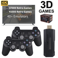 X2 cộng với 4K game Stick GD10 Pro R Video Game Console 128G được xây dựng trong 41000 3D trò chơi với Dual Gamepad 40 giả lập cho N64PSP