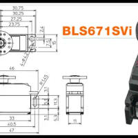 FUTABA BLS671SVi brushless high pressure steering gear 8.3kg 0.10s 7.4V 28g